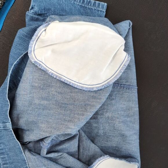 Jcrew blue cotton shift Denim V-neck dress size 6 with pockets - Picture 9 of 9